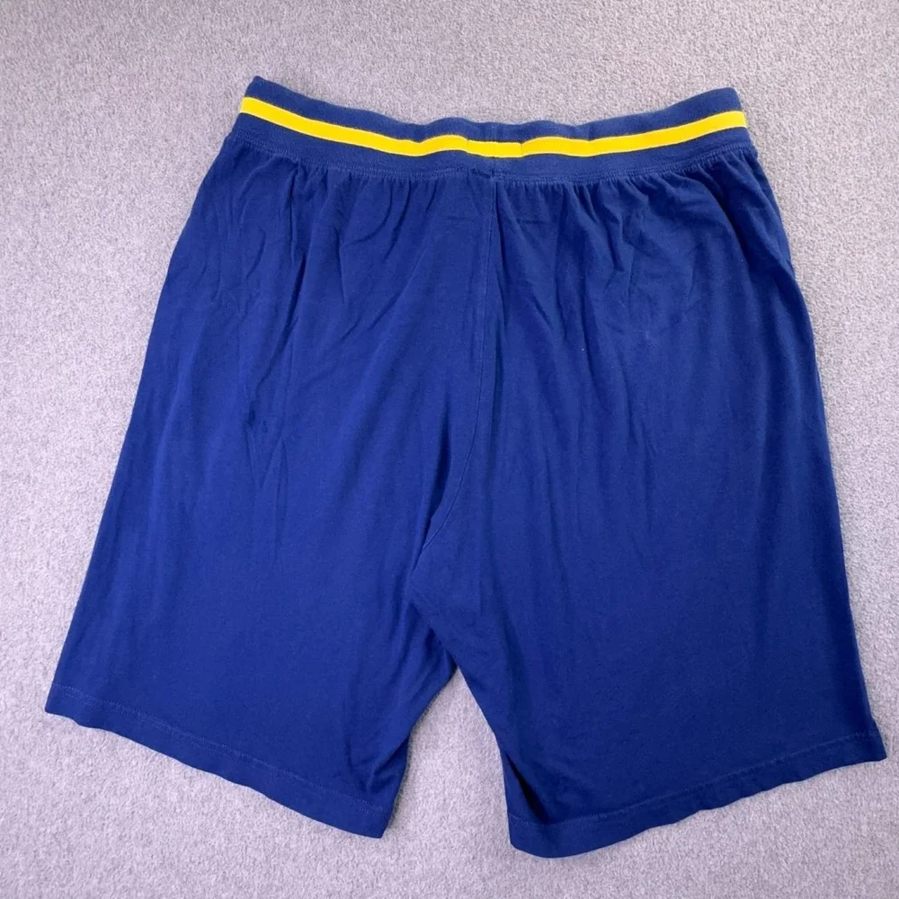 Polo Ralph Lauren Shorts Mens Large‎ Blue Lounge Sleepwear Drawstring Spellout